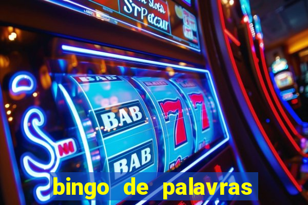 bingo de palavras cha de bebe